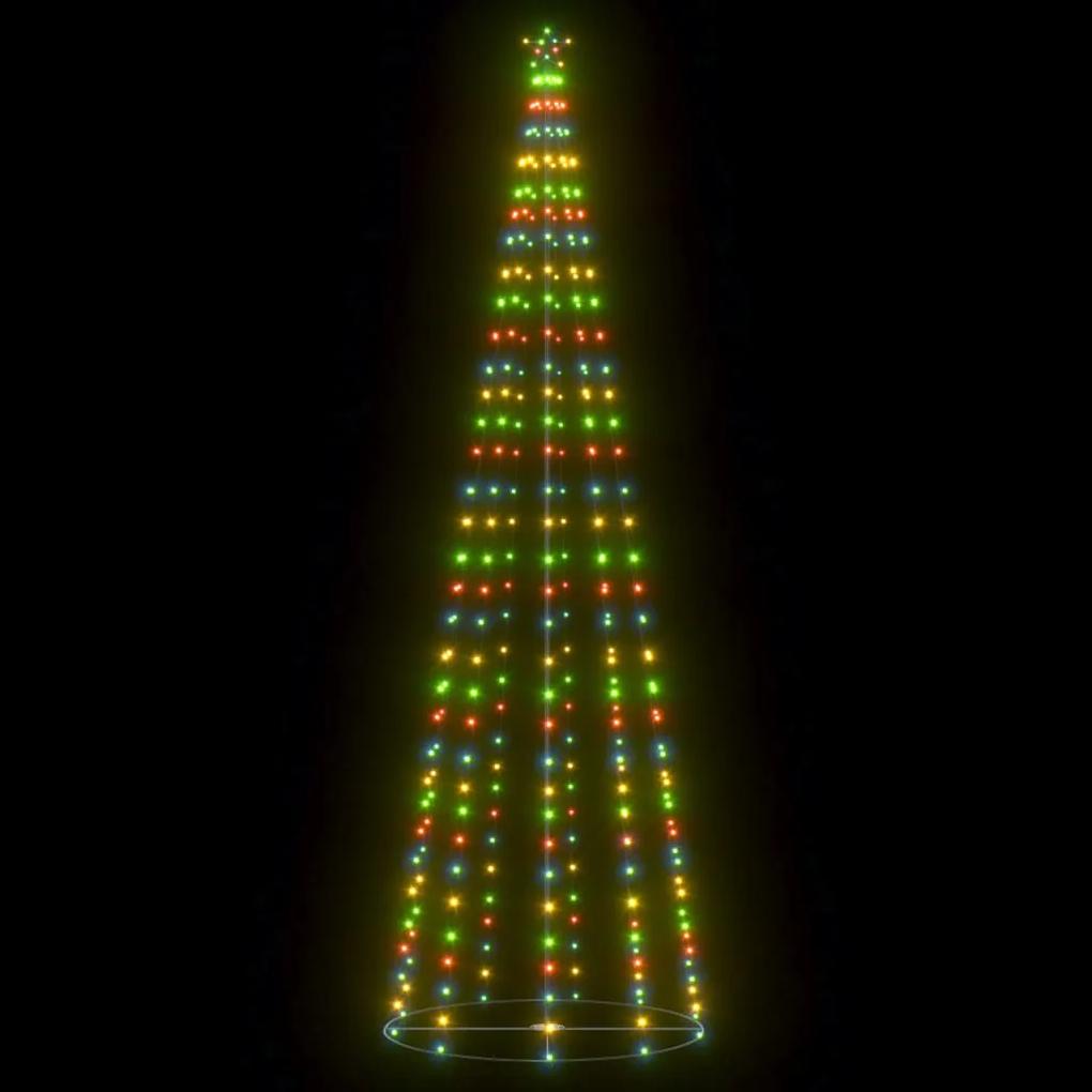 Árvore de Natal em cone 330 luzes LED multicor 100x300cm