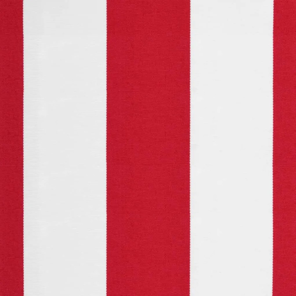 Tecido de substituição p/ toldo 3x2,5 m riscas vermelho/branco