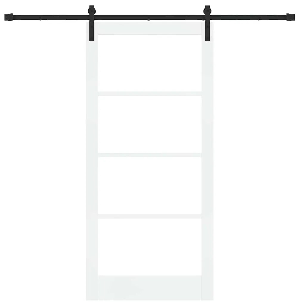 Porta Deslizante com Conjunto de Ferragens 'ORKDAL'Branca 93x202 cm