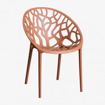 Stackable Garden Chair In Polypropylene Ores Ferrugem - Sklum