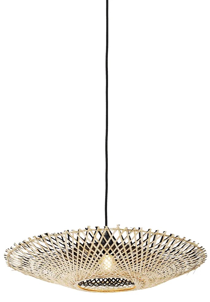 Candeeiro de suspensão oriental bambu 50 cm - Rina Oriental