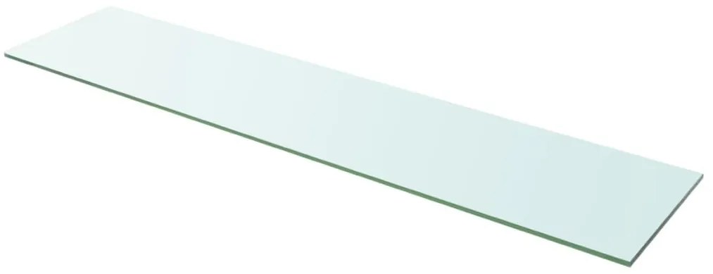 vidaXL Prateleira de vidro 110x25 cm transparente