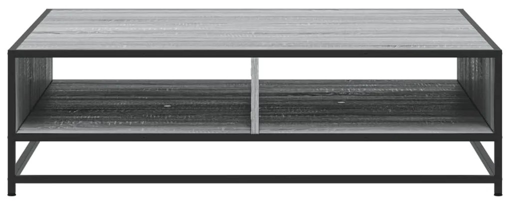 Mesa de centro derivados de madeira e metal cinzento sonoma