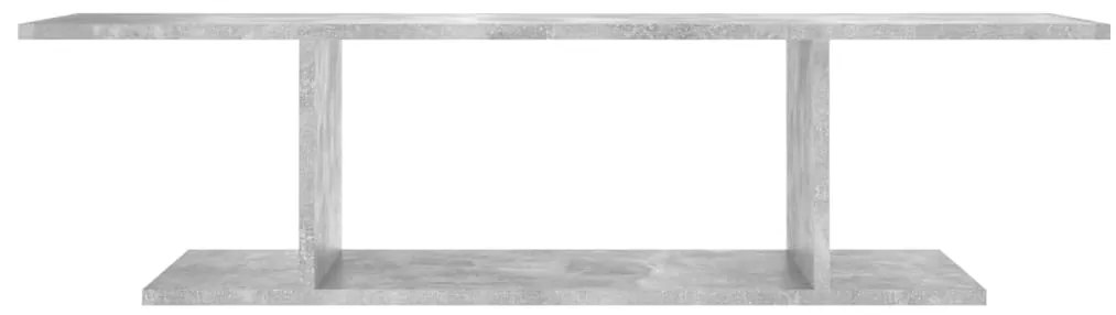 Móvel de TV para parede 103x30x26,5 cm cinzento cimento