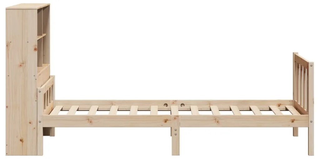 Cama com estante sem colchão 100x200 cm pinho maciço