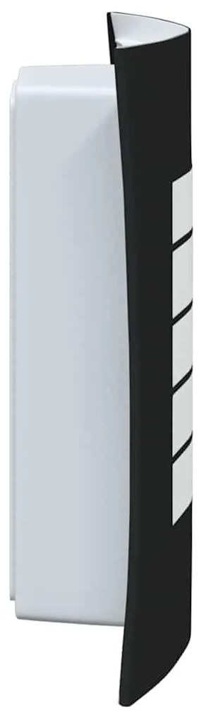 Arandelas de Parede 2 pcs Pretas em Aço Inoxidável IP44