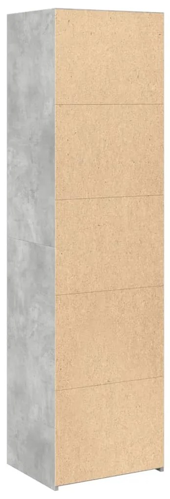Armário alto 50x41x185 cm derivados de madeira cinza cimento