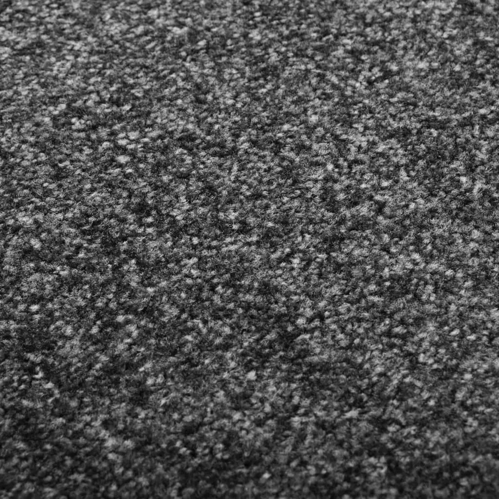 Tapete de porta lavável 90x120 cm antracite