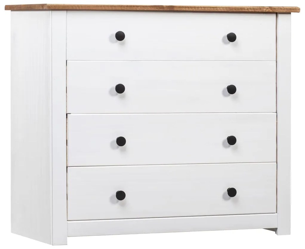 282660 vidaXL Móvel lateral 80x40x73 cm pinho Panama branco