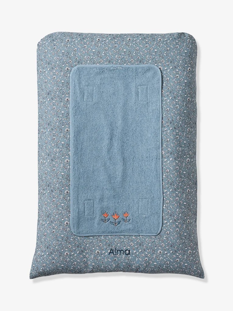 Colchão de mudas personalizável, Índia azul estampado