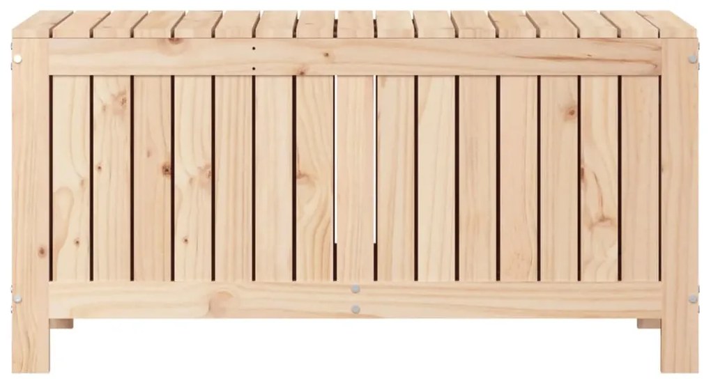 Baú de Arrumação para Jardim - Pinho Maciço Natural - 108x42,5x54 cm