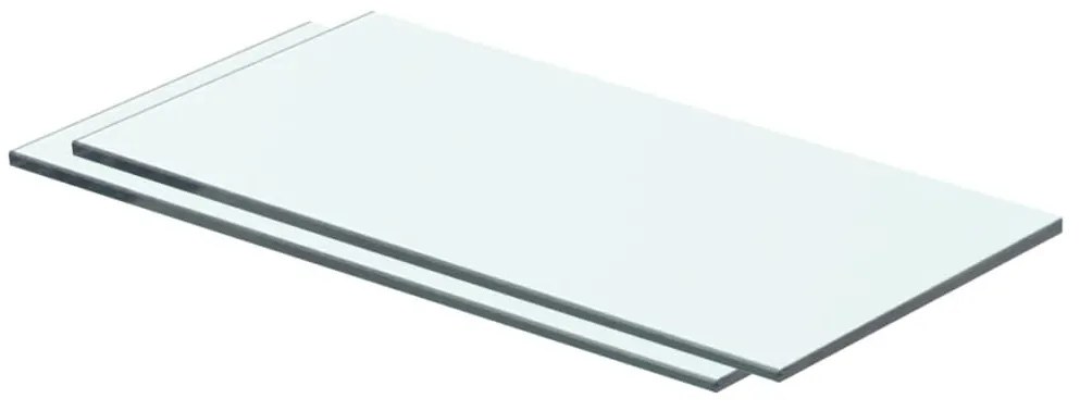 Prateleiras 2 pcs 40x15 cm vidro transparente