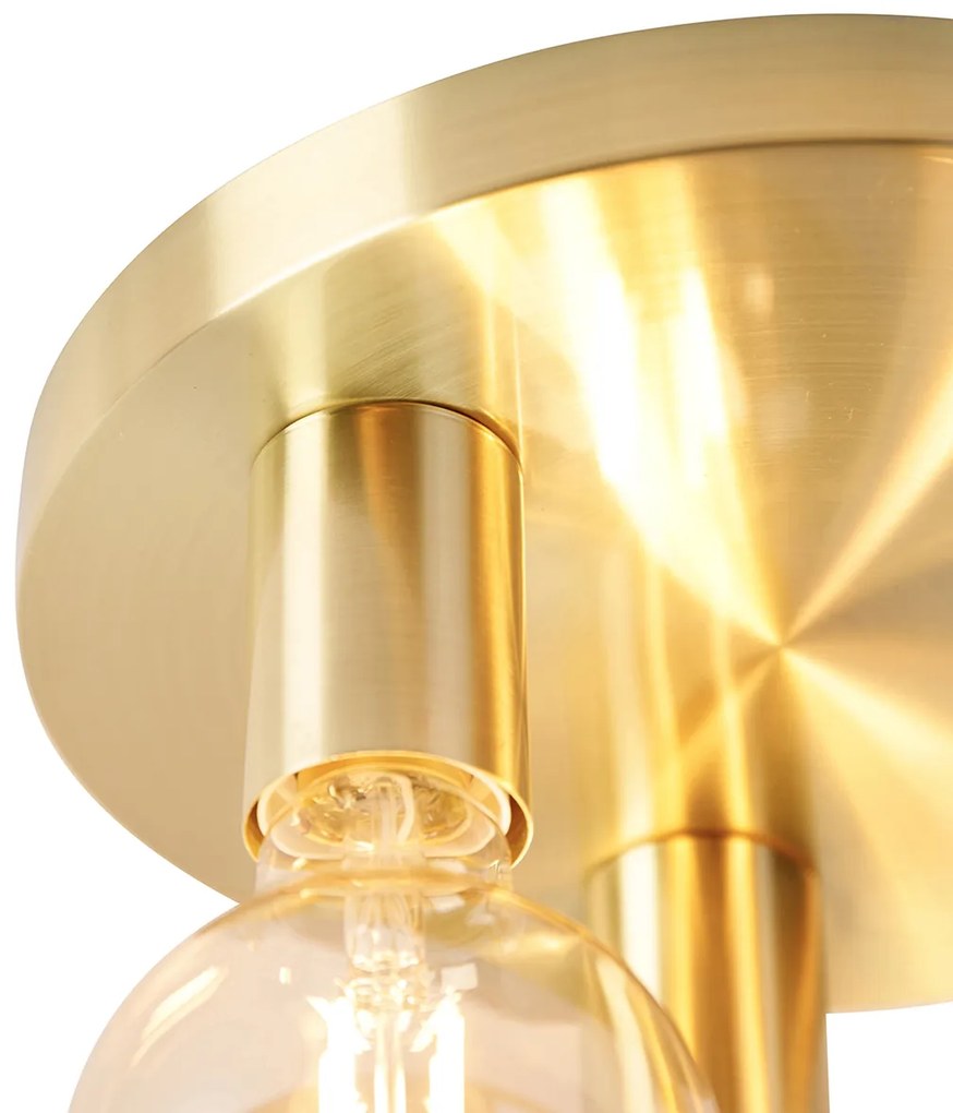 LED Candeeiro de teto inteligente dourado redondo incl. 3 Wifi G95 - Facil Design,Moderno