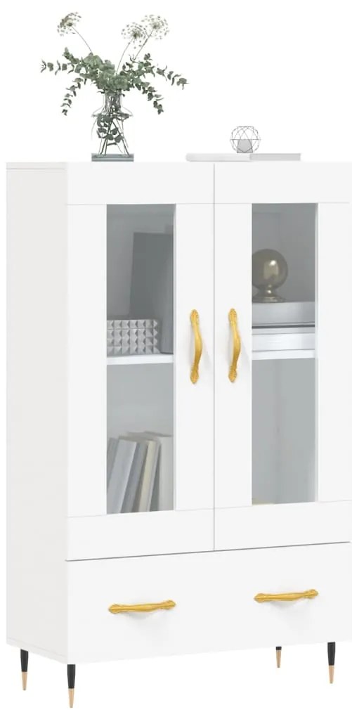 Aparador alto 69,5x31x115 cm derivados de madeira branco
