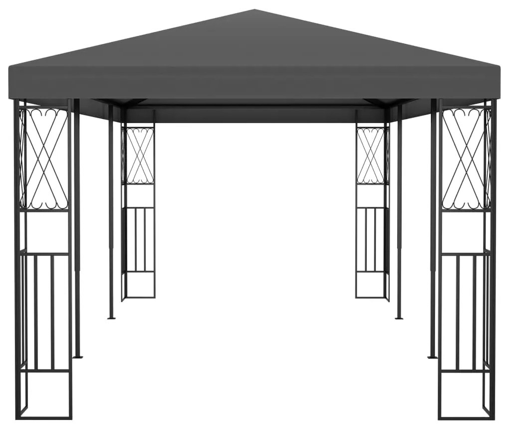 Gazebo 3x6 m tecido antracite