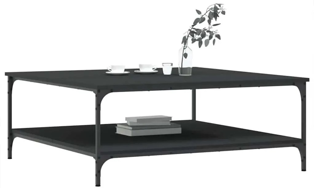 Mesa de centro 100x100x40 cm derivados de madeira preto