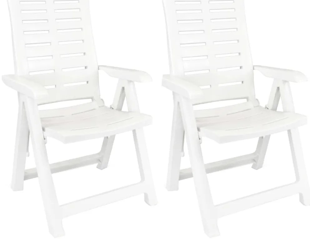 3 pcs conjunto de jantar para jardim polipropileno branco