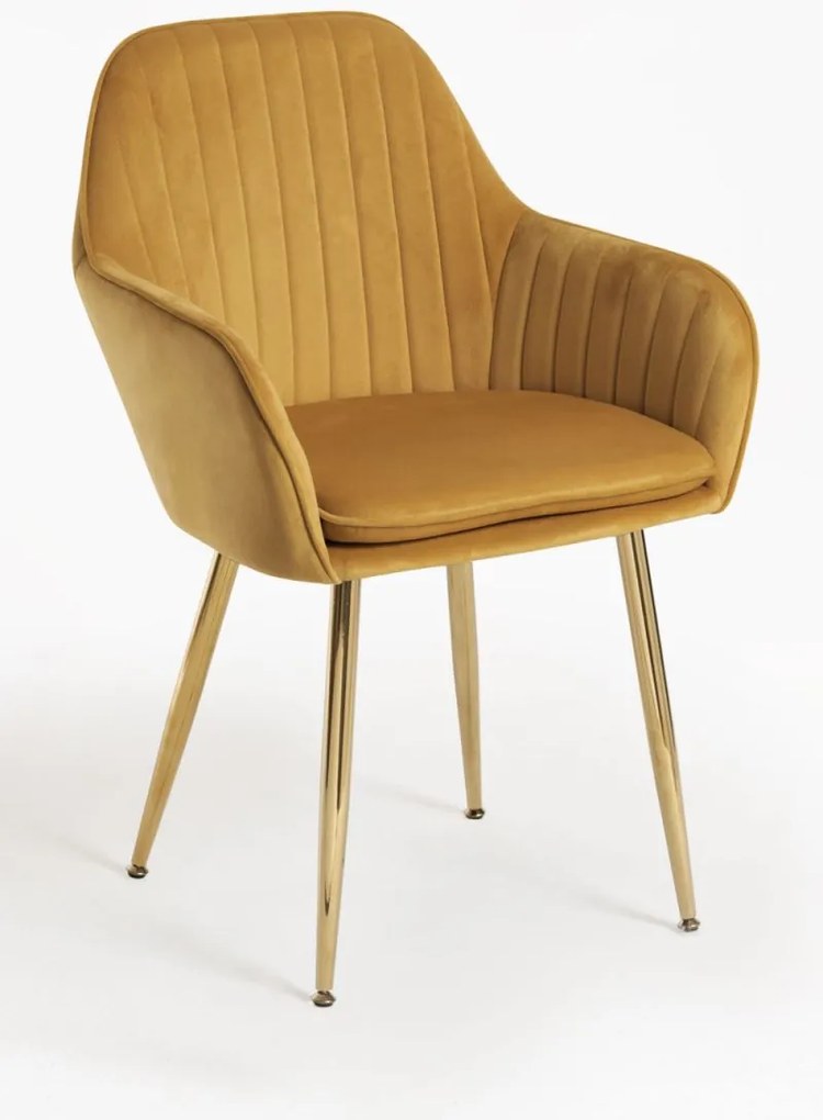 Pack 4 Cadeiras Chic Golden - Mostarda