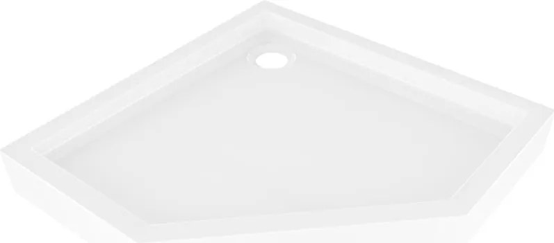 Mexen Flow+ base de duche pentagonal 90 x 90 cm, branco brilhante - 46P109090H