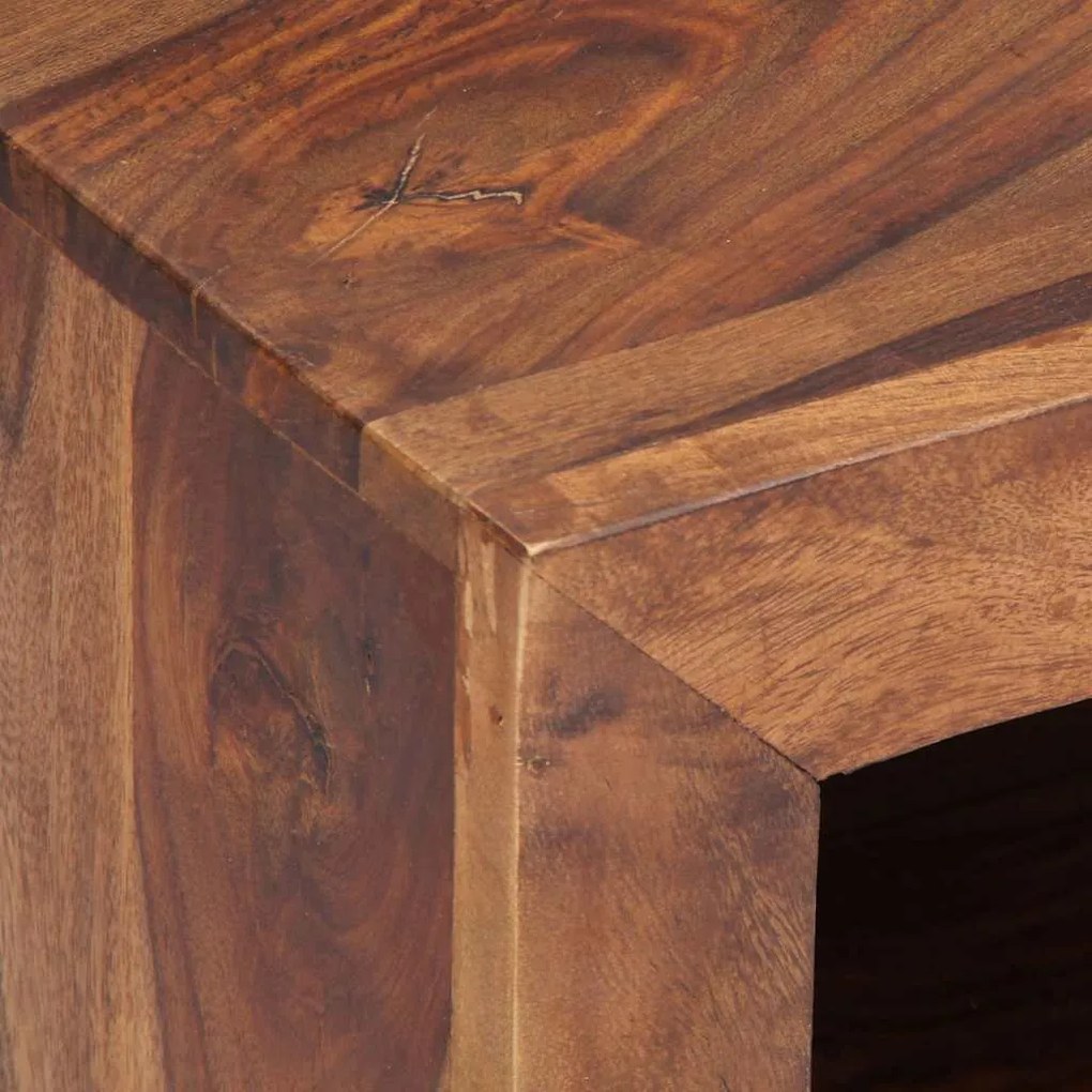 Móvel de TV 120x30x40 cm madeira acácia maciça
