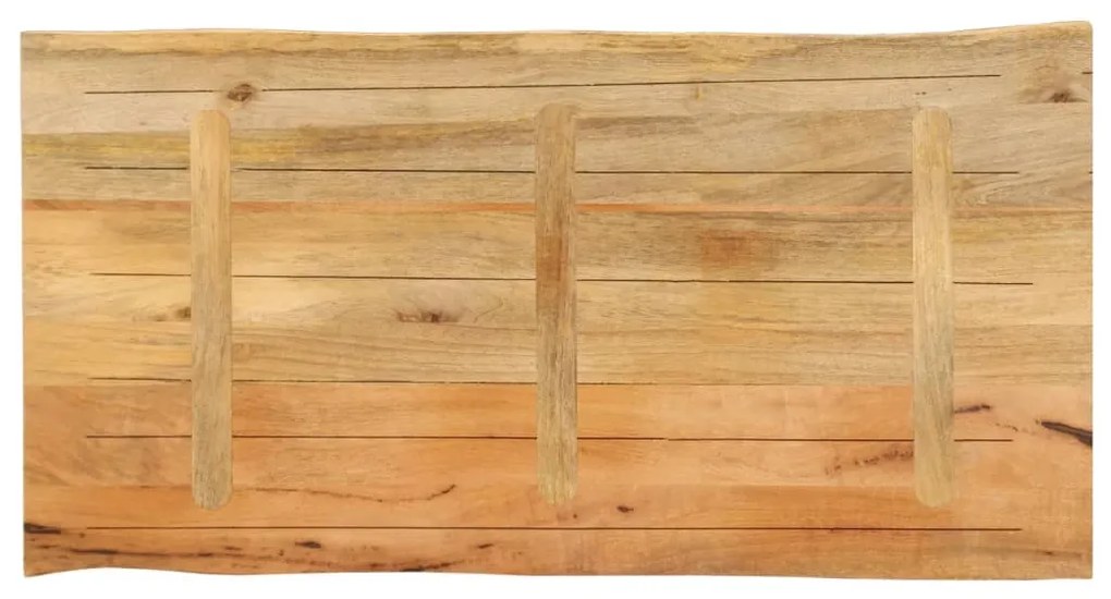 Tampo de mesa c/ borda viva 100x60x2,5 cm mangueira maciça