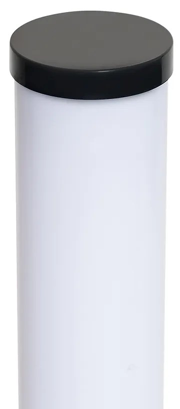 LED Candeeiro de pé preto regulável em Kelvin com comando remoto - Bomba Design