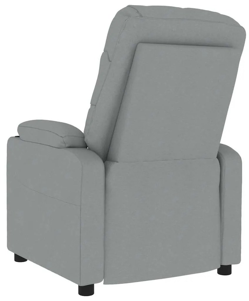 Poltrona de massagens tecido cinzento-claro