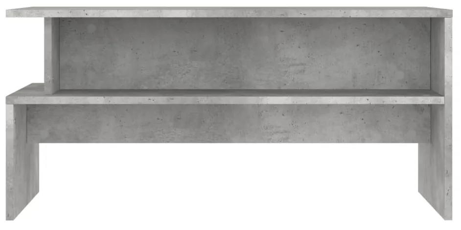Mesa de centro 90x55x42,5 cm derivados de madeira cinza cimento