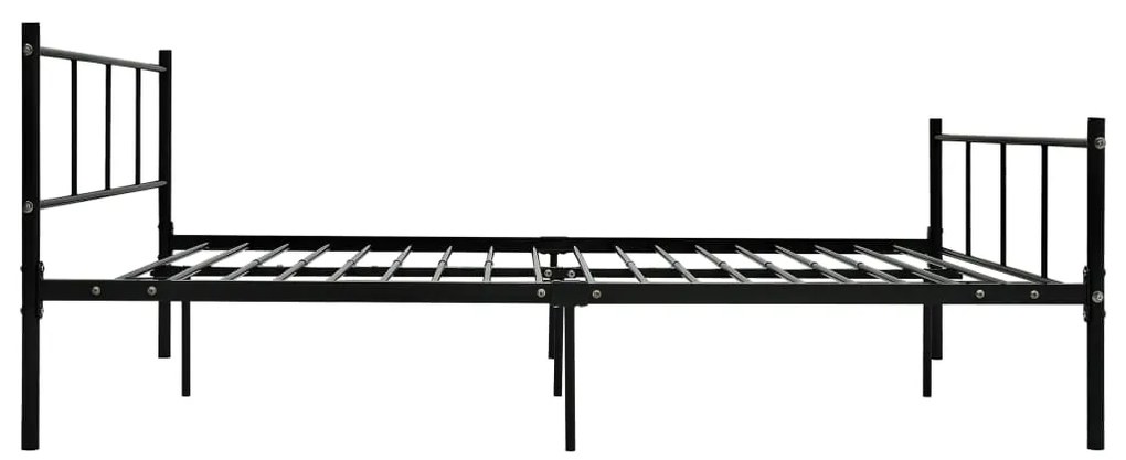 Estrutura de cama 140x200 cm metal preto