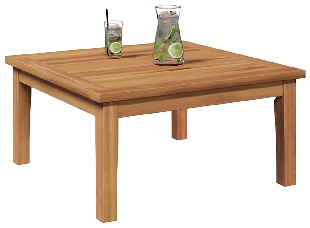 Mesa de Jardim 60x60x30 cm de Madeira Sólida de Teak