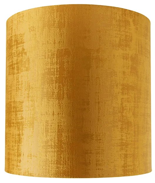 Abajur de veludo dourado 40/40/40 Clássico / Antigo