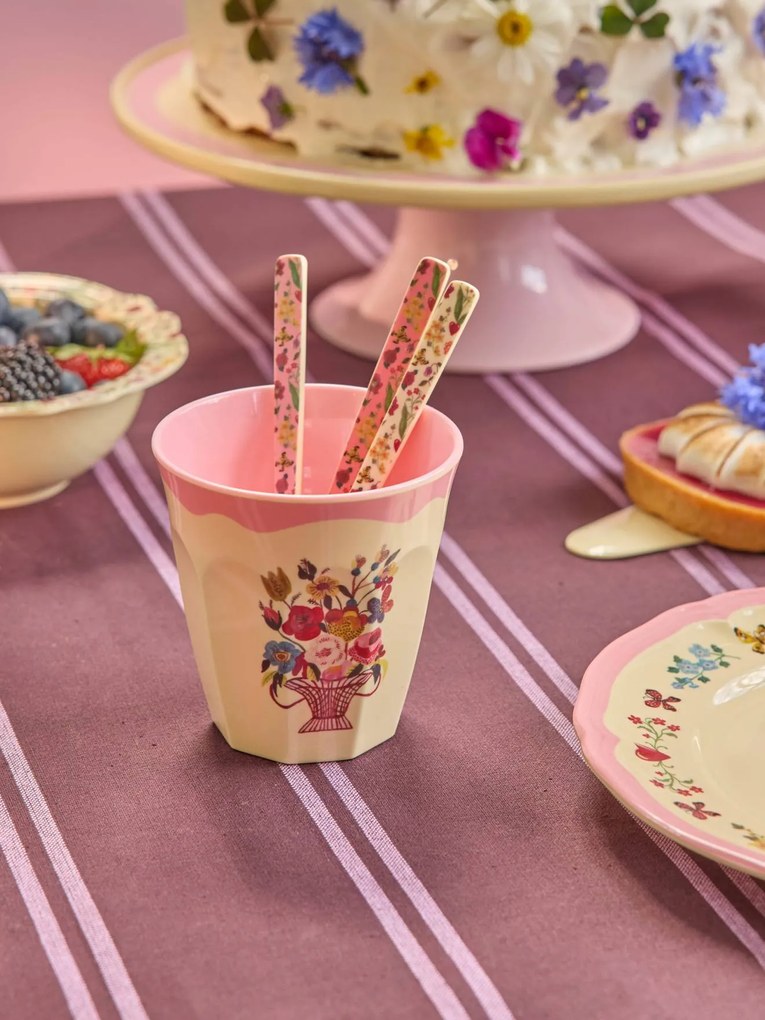 Copo NATHALIE LÉTÉ 250 ml para crianças rice rosa fluorescente