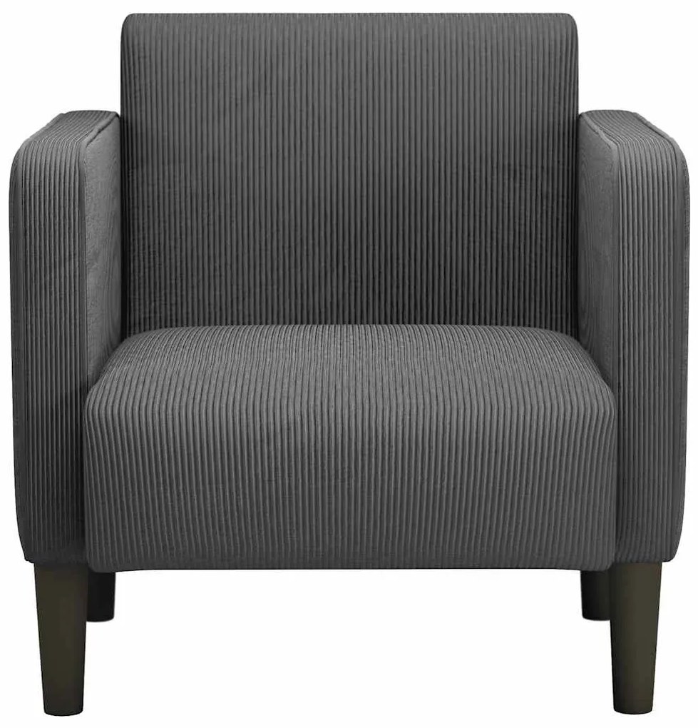 Poltrona com apoio de braços 54 cm tecido corduroy