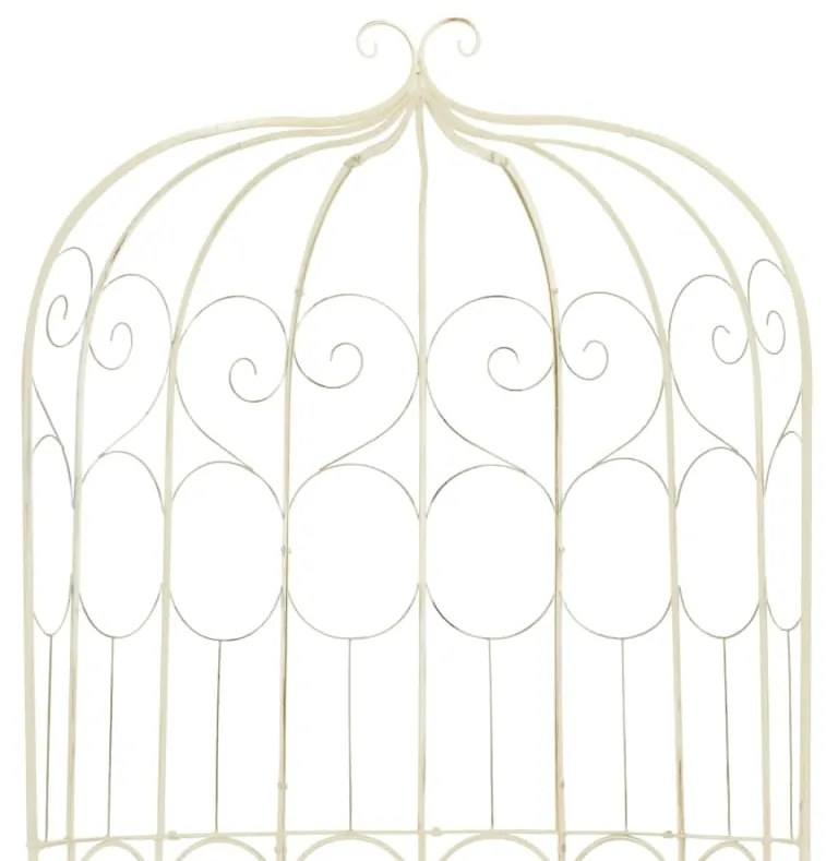 Banco de jardim 95 cm ferro antigo branco