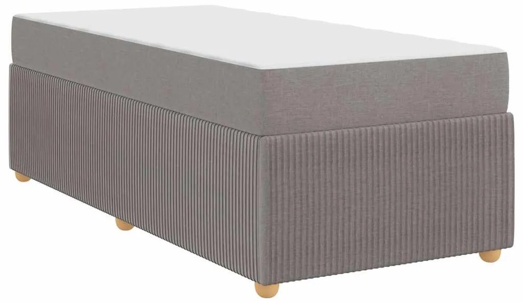 Estrutura da Cama Cinzento-acastanhado 90 x 190 cm tecido