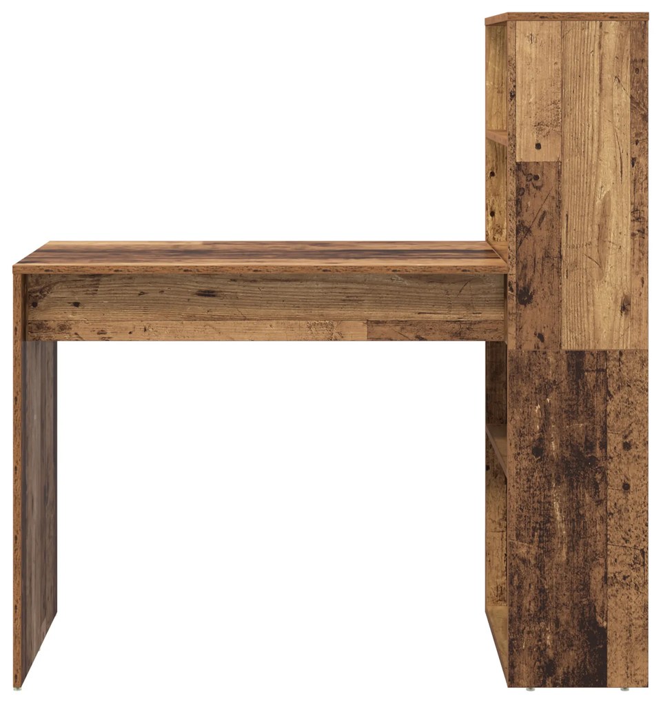 Secretária com Armazenamento Madeira Antiga 113x54x120 cm Madeira Enge