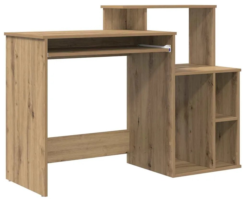 mesa com Armazenamento Carvalho Artesanal 120.5x44x88.5 cm Madeira Der