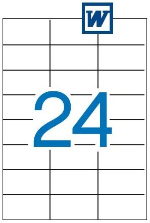 Etiquetas Autocolantes 70x37mm 100 Fls Multi3