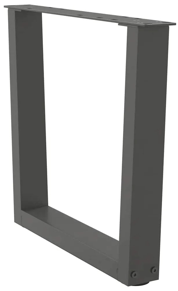 Pés para mesa de centro em forma de V, 2 peças, antracite, 60x (42-43,