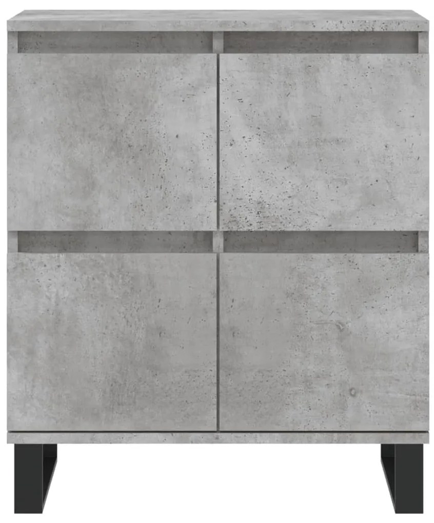 Aparadores 3 pcs derivados de madeira cinzento cimento