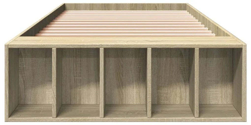 Estrutura cama 100x200 cm derivados de madeira carvalho sonoma
