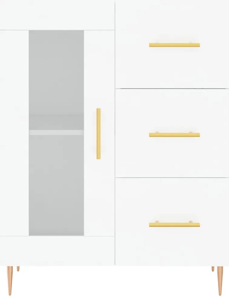 Armário alto 69,5x34x180 cm derivados de madeira branco
