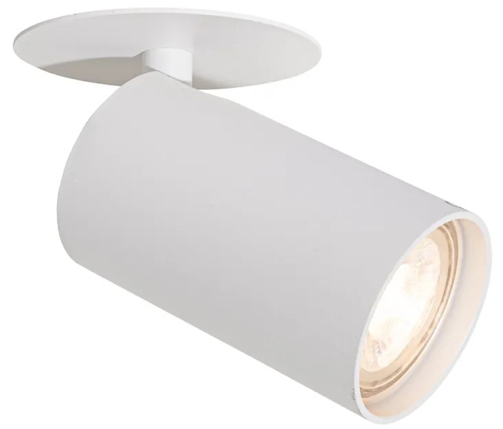 Conjunto de 6 focos embutidos modernos brancos GU10 50mm - Chels Moderno