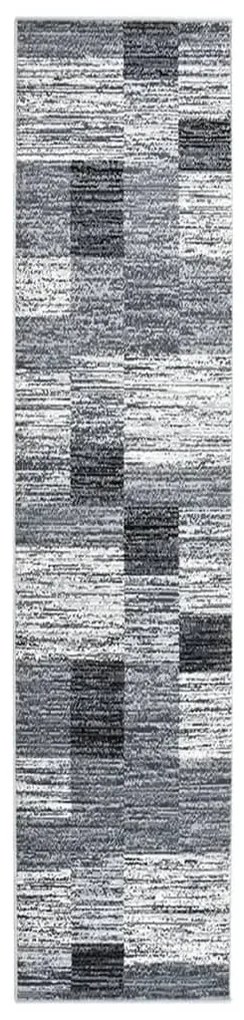 vidaXL Passadeira 100x450 cm polipropileno cinzento