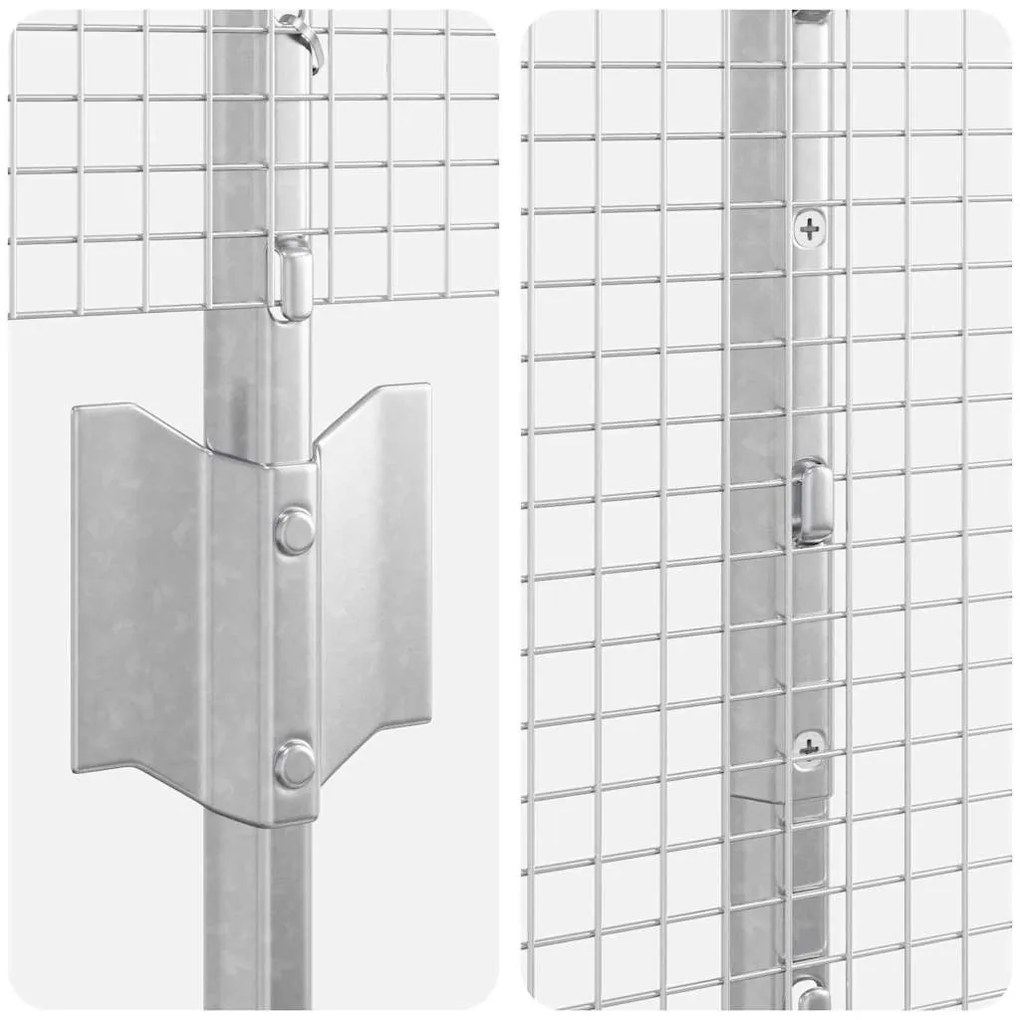Conjunto de Cerca de Arame de Galinha Conjunto de 2 Aço Galvanizado