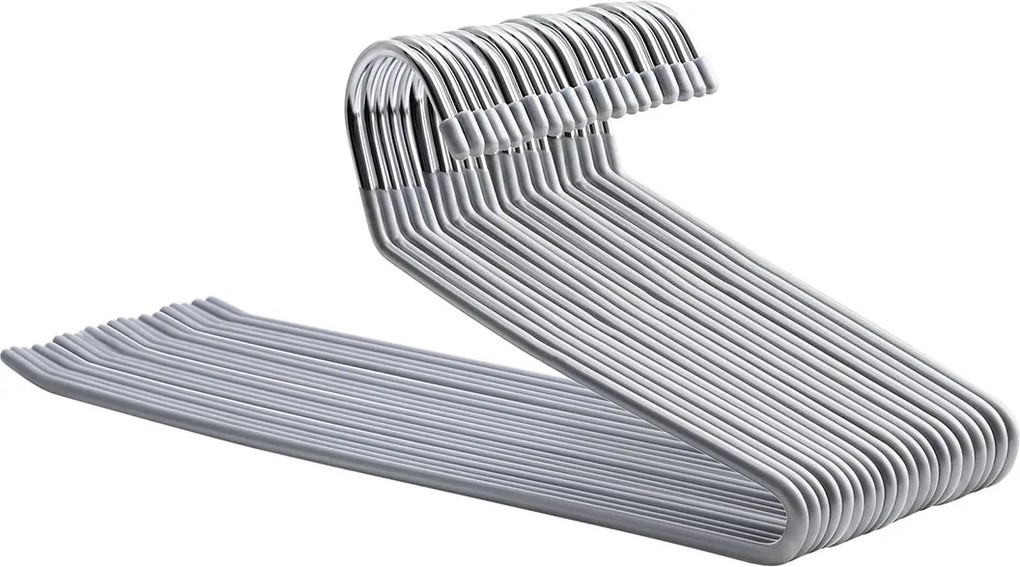 Conjunto 20 Cabides abertos para calças cinzentas