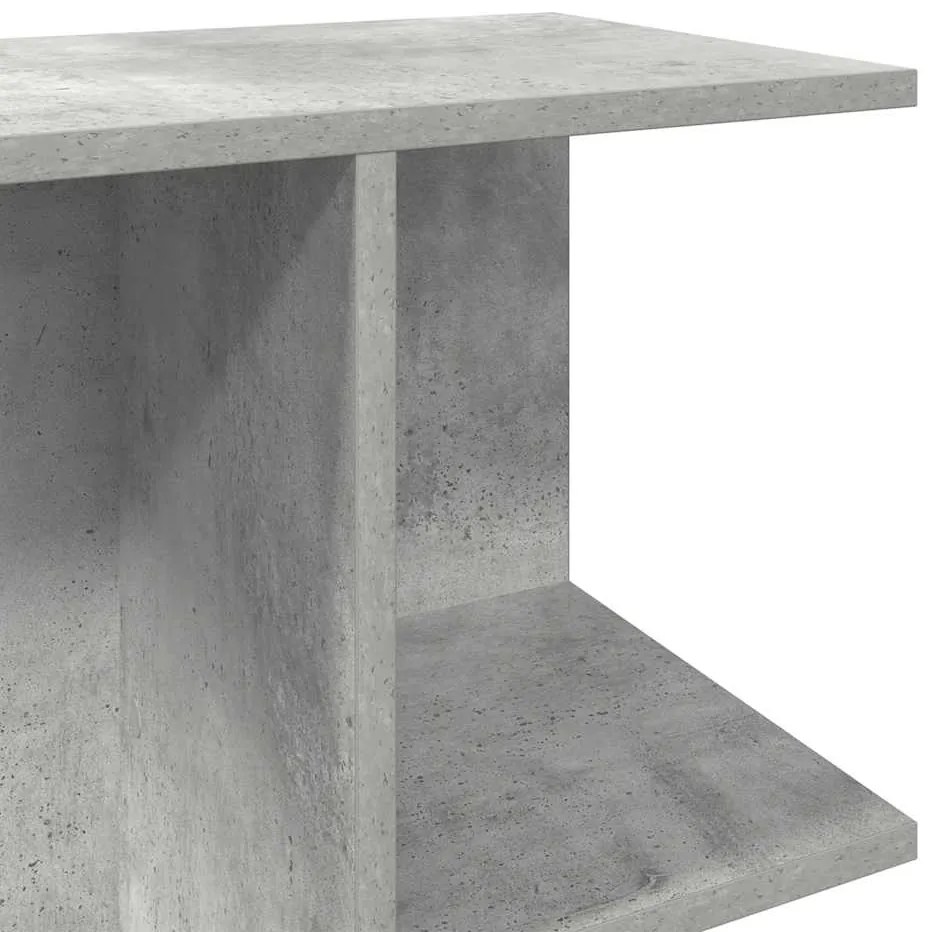 Mesa cabeceira 46,5x29x61 cm derivados madeira cinzento-cimento