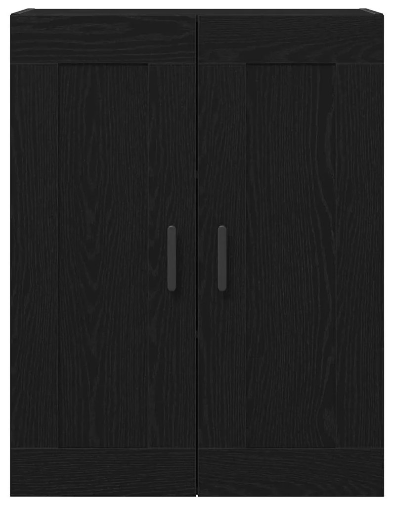 Highboard Carvalho Preto 69.5x34x180 cm Madeira de Engenharia