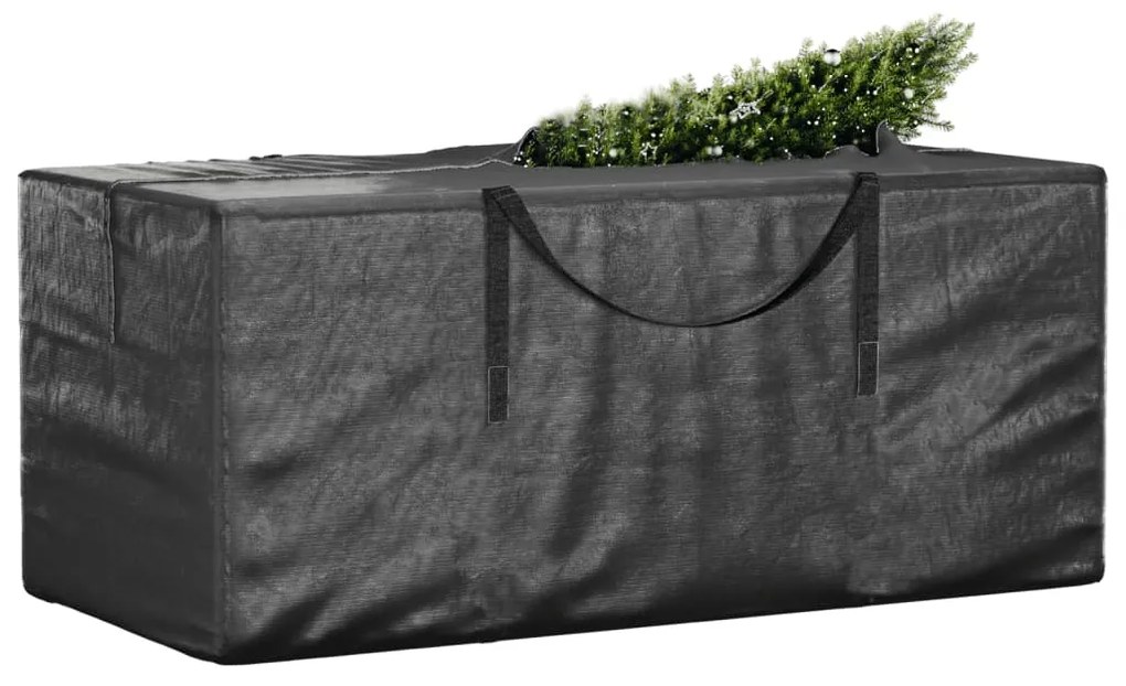 Saco de arrumação p/ árvore Natal 150x75x75cm polietileno preto