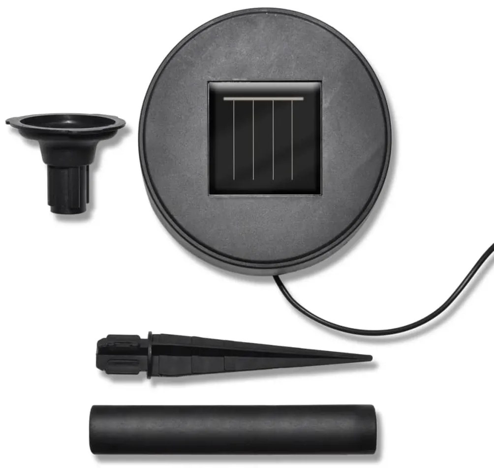 Candeeiros globo de jardim 3 pcs LED com estacas e painel solar